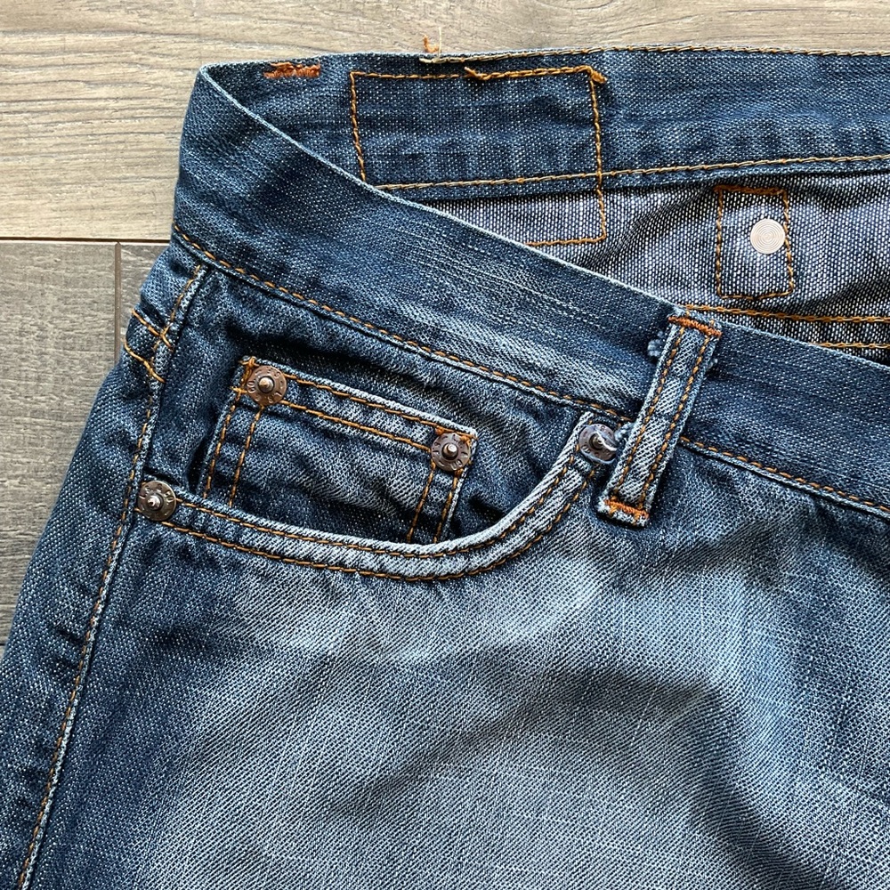 VTG Levi’s 575 Jeans Women’s Actual 32x32 Blue Button Fly Low Rise - Picture 3 of 15